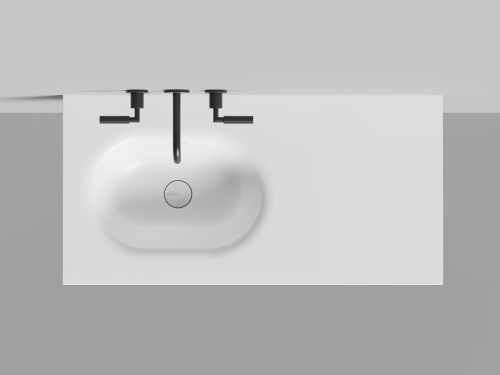 Раковина из искусственного камня S-Stone Salini Onda 1402204MN 200х70 накладная цвет белый - фото 5